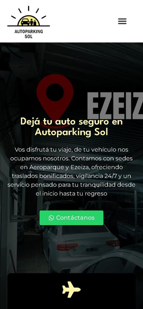 Autoparking Sol en el celular