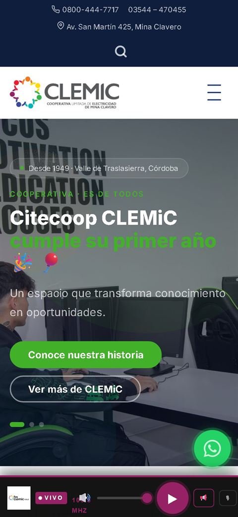 Clemic en el celular