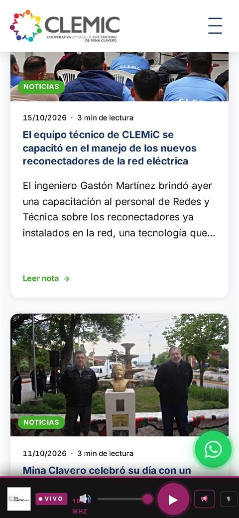Clemic en el celular