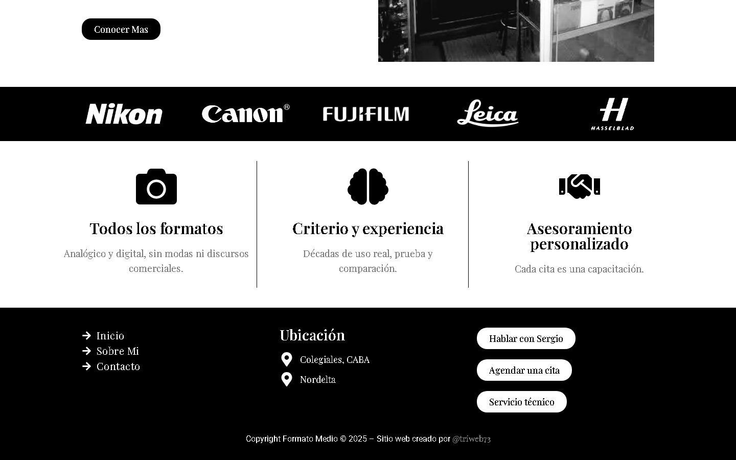 Sección interna de Formato Medio