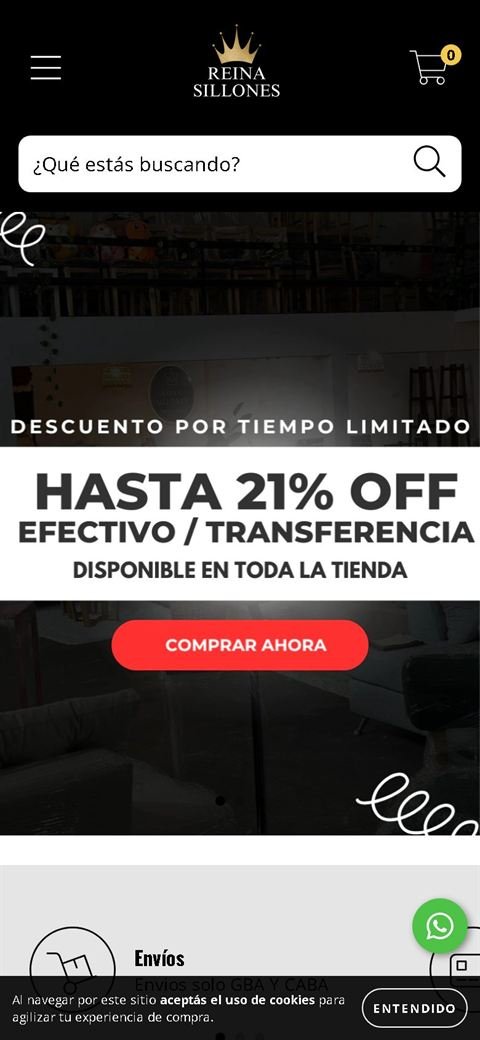 Reina Sillones en el celular